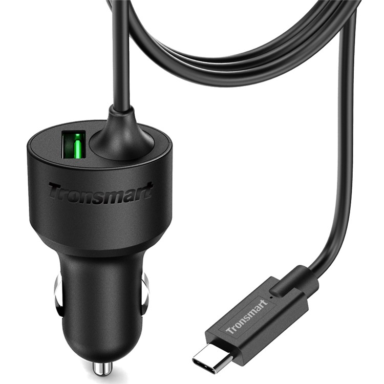 TRONSMART CCTA Dual Port Car Charge with Quick Charge 3.0 & Type-C Cable Ports (CE,RoHS,FCC)-14
