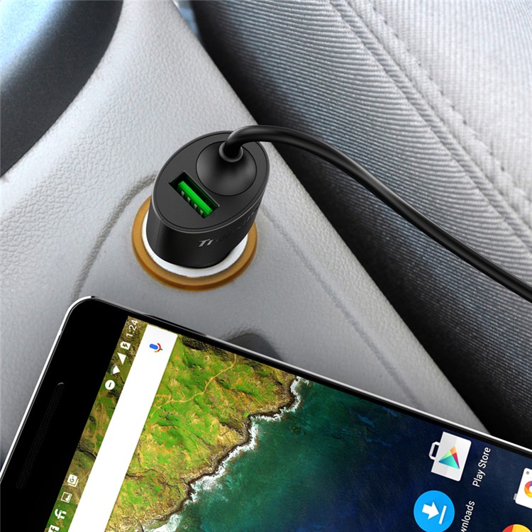 TRONSMART CCTA Dual Port Car Charge with Quick Charge 3.0 & Type-C Cable Ports (CE,RoHS,FCC)-16