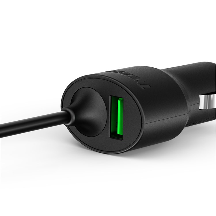 TRONSMART CCTA Dual Port Car Charge with Quick Charge 3.0 & Type-C Cable Ports (CE,RoHS,FCC)-3