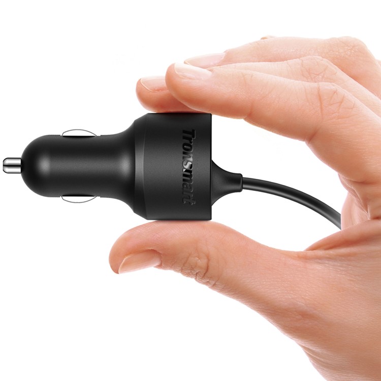 TRONSMART CCTA Dual Port Car Charge with Quick Charge 3.0 & Type-C Cable Ports (CE,RoHS,FCC)-4