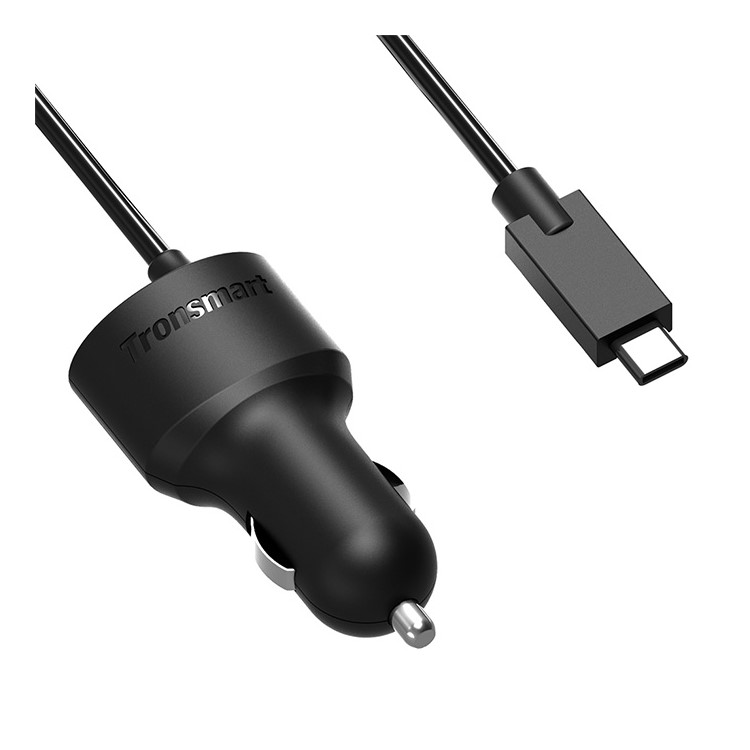 TRONSMART CCTA Dual Port Car Charge with Quick Charge 3.0 & Type-C Cable Ports (CE,RoHS,FCC)-6