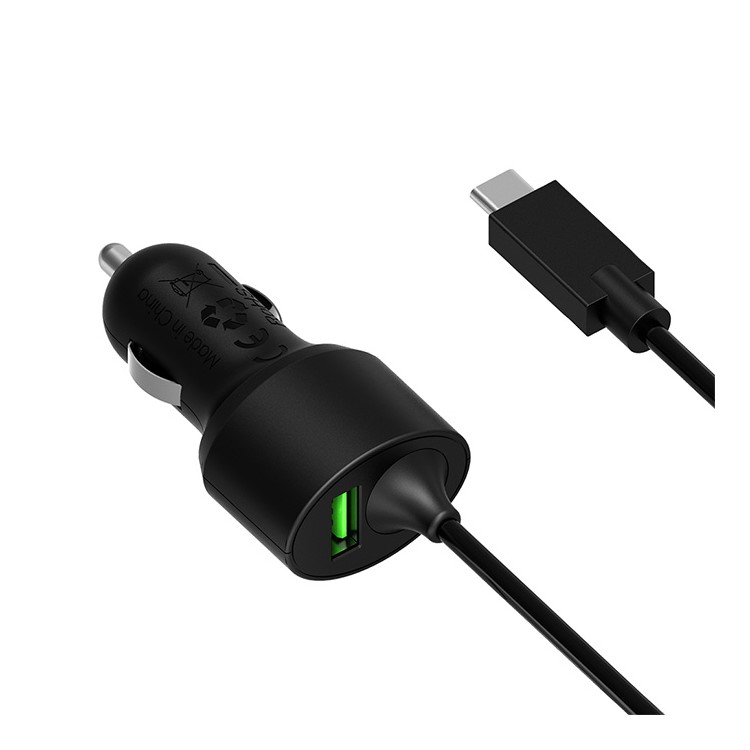 TRONSMART CCTA Dual Port Car Charge with Quick Charge 3.0 & Type-C Cable Ports (CE,RoHS,FCC)-8