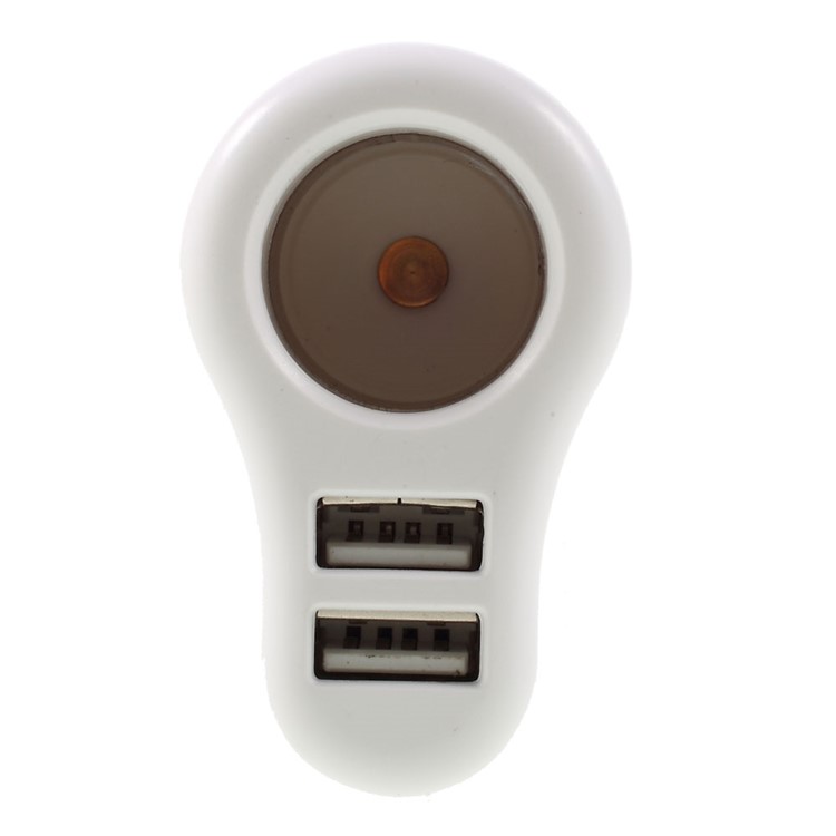3.1A Dual USB Car Charger with Cigarette Lighter Hole - Black-4