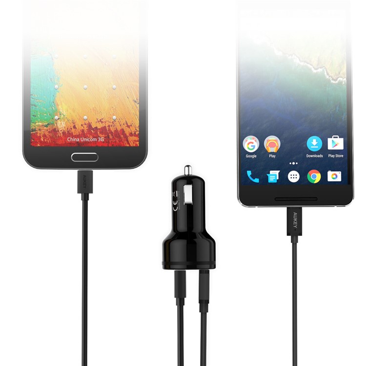 AUKEY CC-Y5 2-port USB Car Charger with Quick Charge 2.0 & AiPower-9
