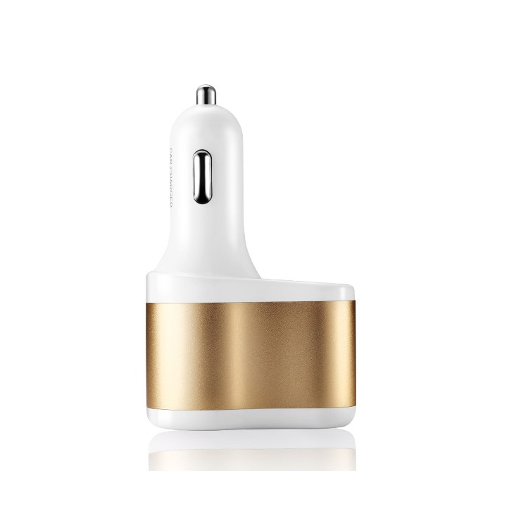 JOYROOM C-M305 3.1A Dual USB Car Charger with Car Cigarette Lighter - Gold Color-2