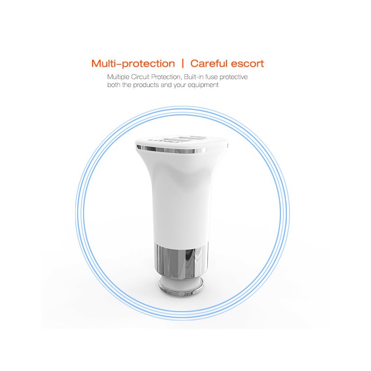 LDNIO C301 3.4A 2 puertos USB cargador de pared inteligente para el iPhone Samsung (CE / RoHS)-3