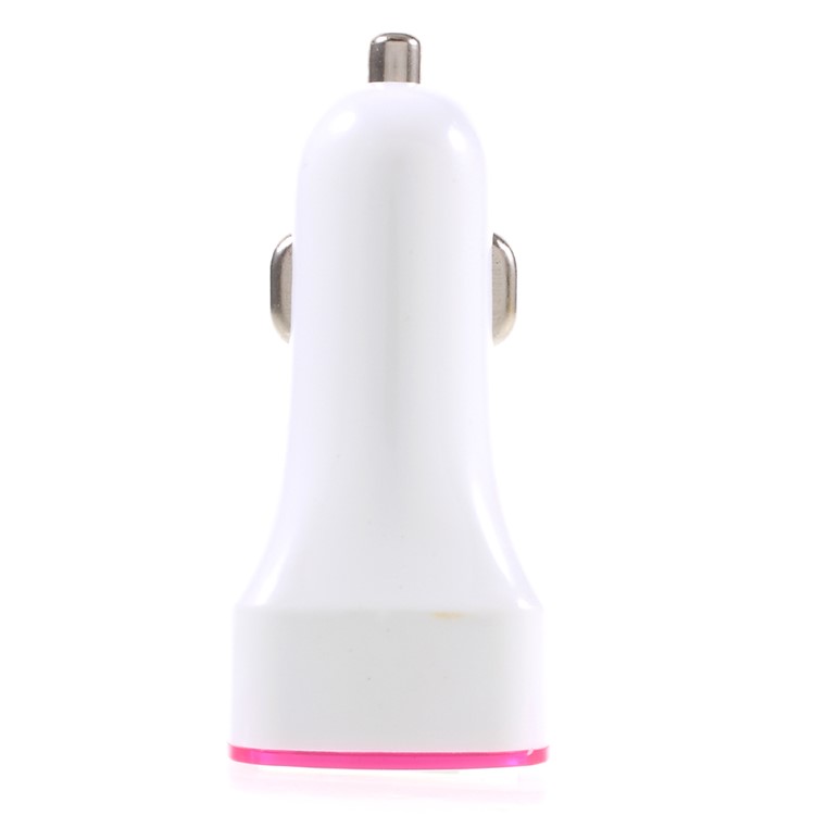 PINZUN 2.1A Dual Port USB Car Charger Adapter for iPhone iPad Samsung - Rose-2
