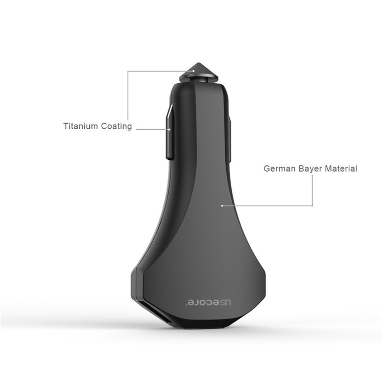 USECORE 2 USB Ports + Type-C Output/input Car Charger with Quick Charger 3.0-3