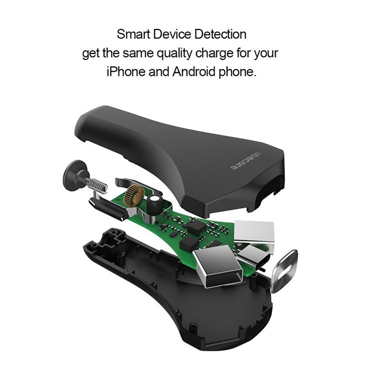 USECORE 2 USB Ports + Type-C Output/input Car Charger with Quick Charger 3.0-4