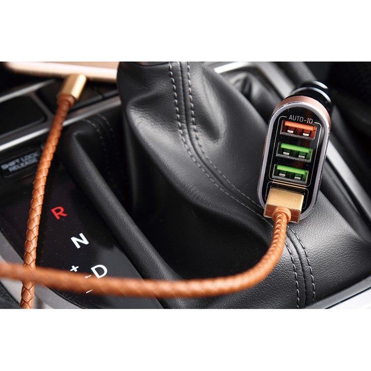 LDNIO C701Q Quick Charge 2.0 4-Port 7A Car Charger Adapter + Micro USB Cable (CE/RoHS/FCC)-10