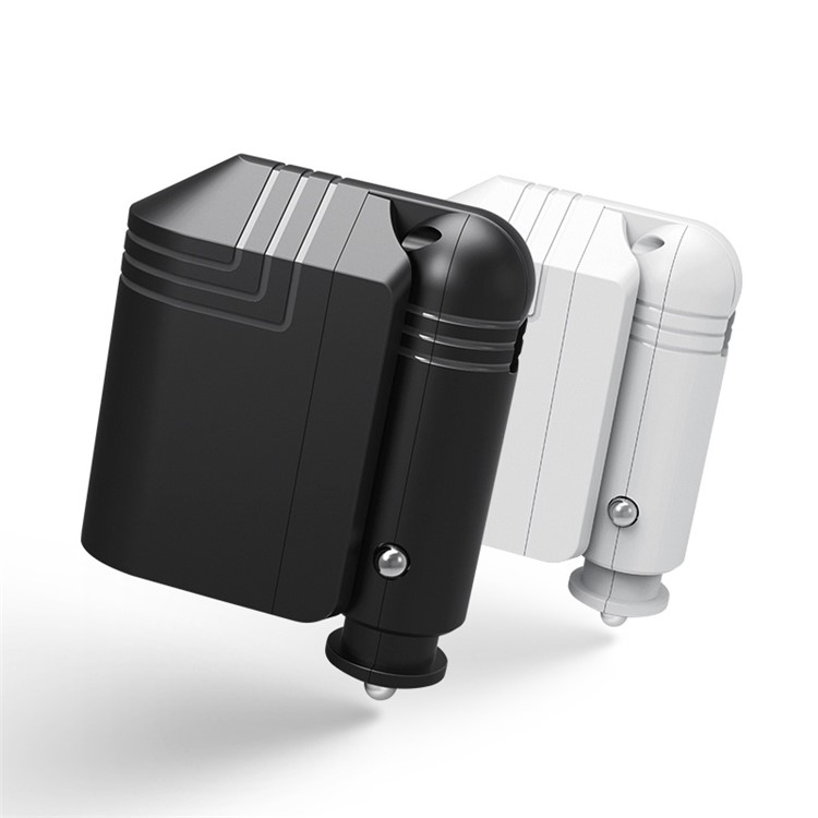 ROCK 2.1A Dual USB Car Charger with Lighter Socket - Black-5