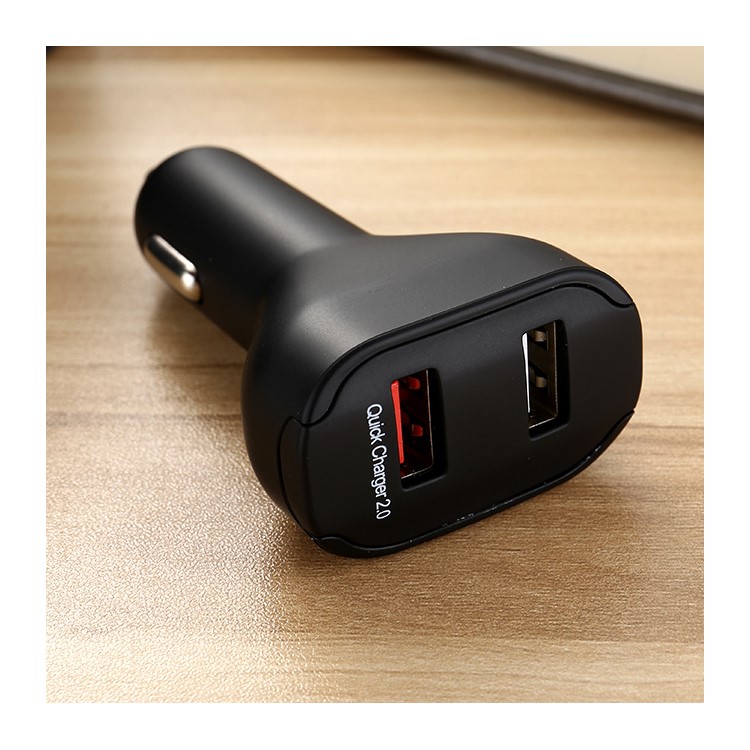 ZUOQI N413 5.4A Dual USB Car Charger with Quick Charge 3.0 for iPhone Samsung HTC Sony - Black-14