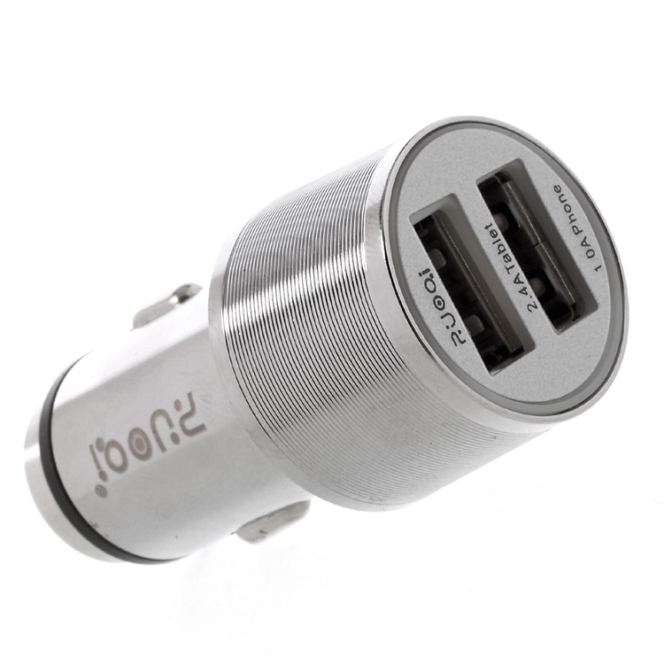 ZUOQI ZQ-N404B Metal 2 Ports USB Car Charger with Emergency Hammer (CE/FCC/RoHS) - Silver-4