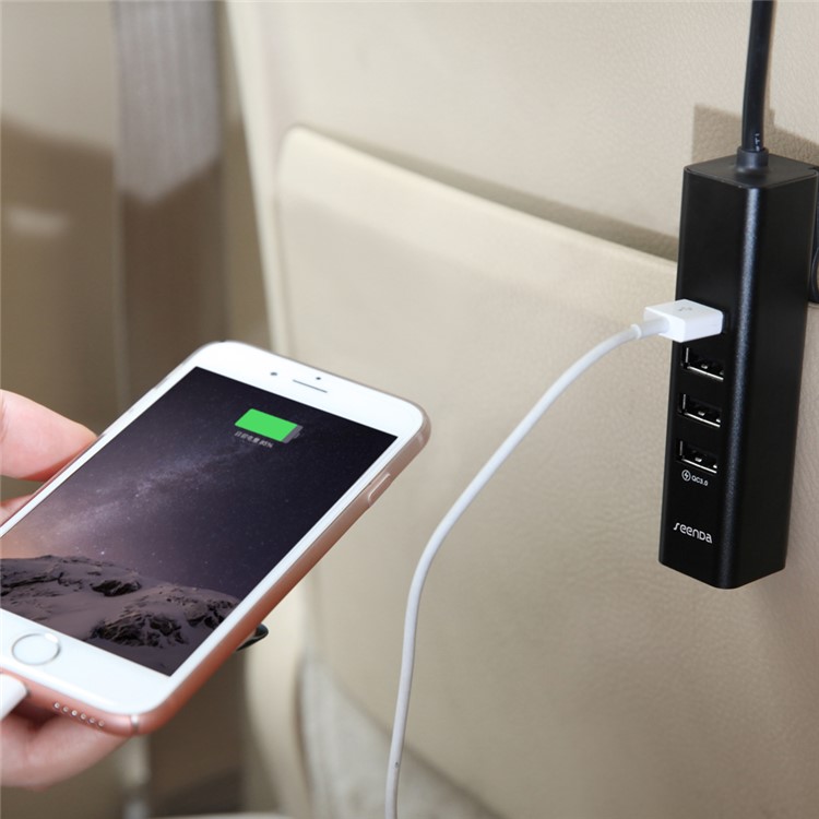 SEENDA 60W 6-Port USB Car Charger with Quick Charge 3.0 Port (ICH-31)-11