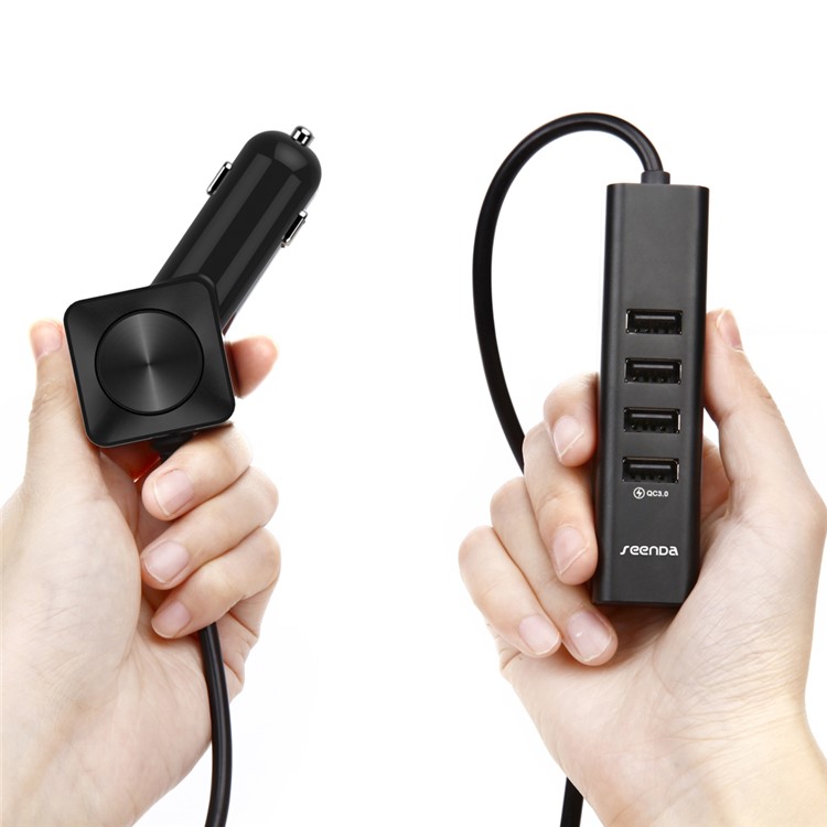 SEENDA 60W 6-Port USB Car Charger with Quick Charge 3.0 Port (ICH-31)-4
