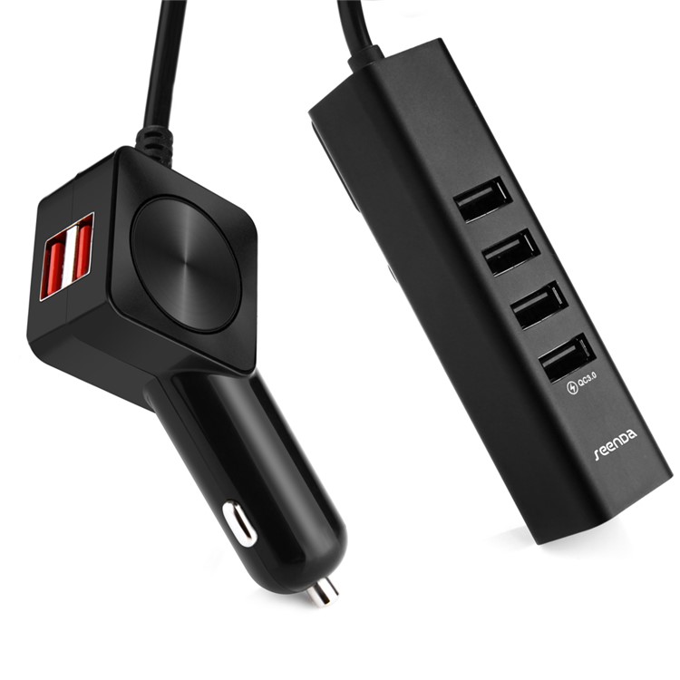 SEENDA 60W 6-Port USB Car Charger with Quick Charge 3.0 Port (ICH-31)-6