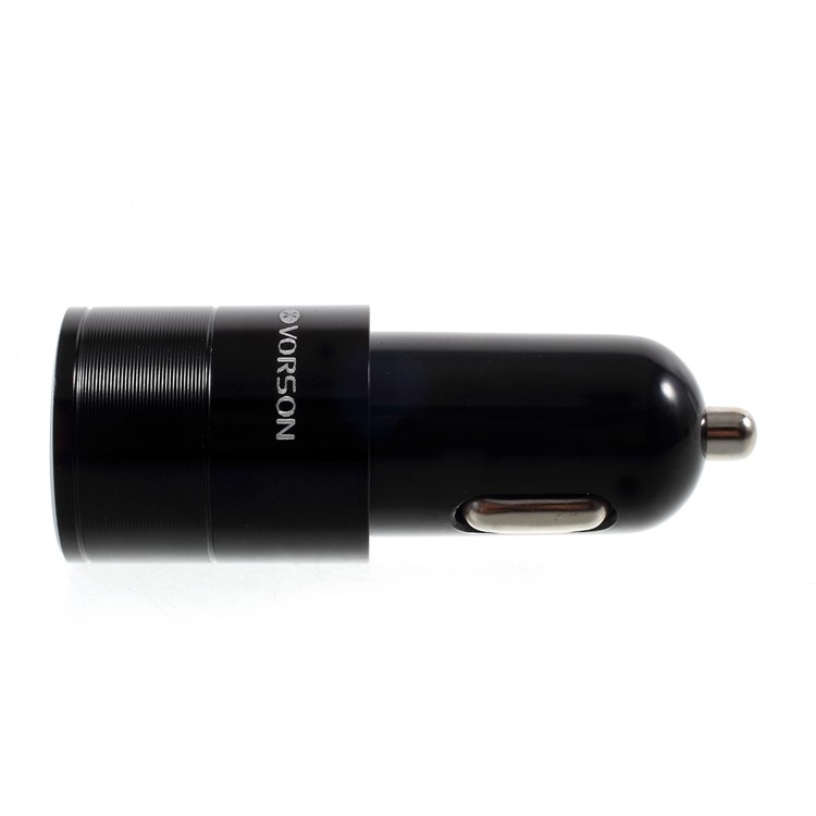 VORSON DC 5V 3A Dual USB Port Car Charger (Type-c + USB 2.0) - Black-3