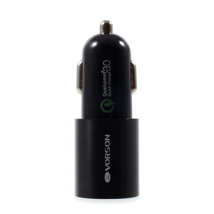 VORSON Quick Charge 3.0 Dual USB Port Car Charger - Black-6