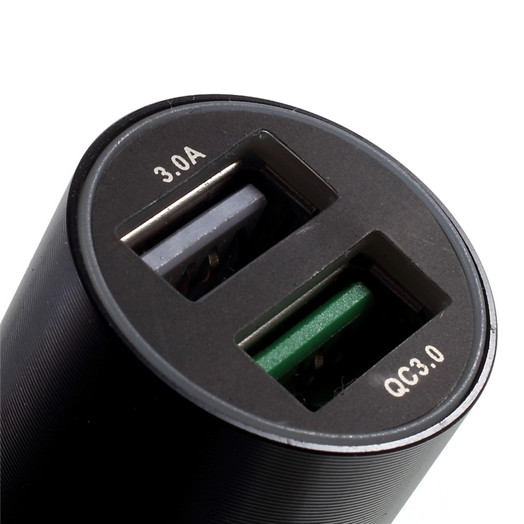 VORSON Quick Charge 3.0 Dual USB Port Car Charger - Black-9