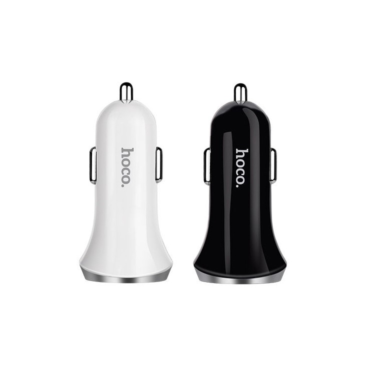 HOCO Z6 2.4A 2-Port USB Car Charger for iPhone iPad Samsung Cellphone Tablet - Black-5