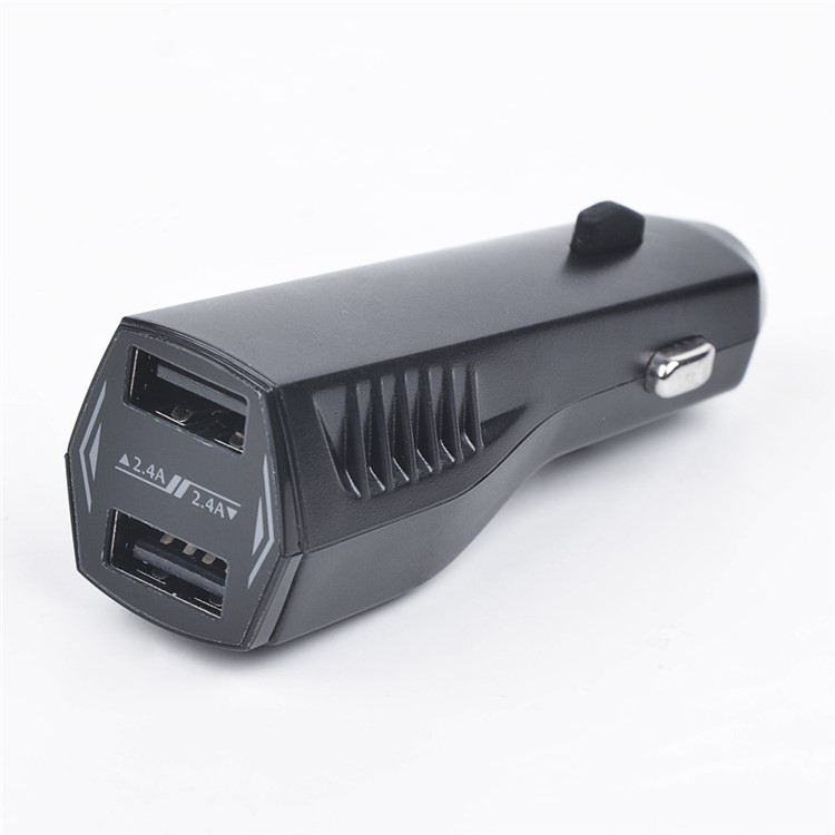 4.8A Dual USB Ports 12V/24V Car Charger for iPhone Samsung LG Etc - Black-10