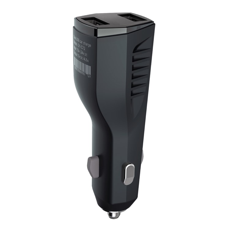 4.8A Dual USB Ports 12V/24V Car Charger for iPhone Samsung LG Etc - Black-15
