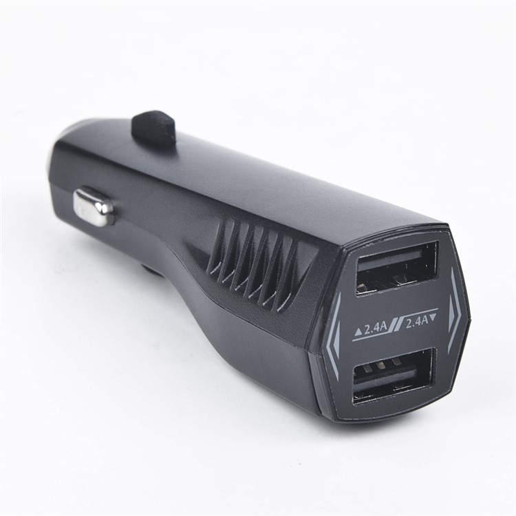 4.8A Dual USB Ports 12V/24V Car Charger for iPhone Samsung LG Etc - Black-9