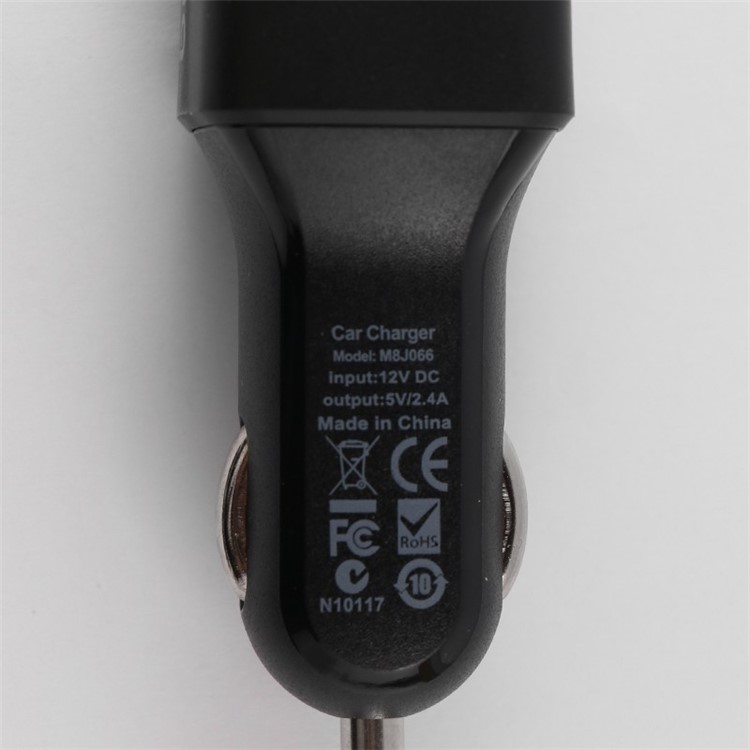 BUDI 12W 2.4A USB Car Charger with 1.8m/6ft Micro USB Coiled Cord for Samsung Sony Huawei-4