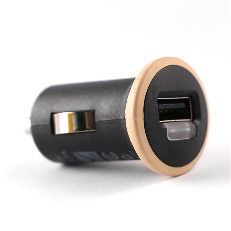 BUDI 10W 2.1A USB Phone Tablet Car Charger + 1.2m/4ft Micro USB Cable (CE/FCC) - Black-1