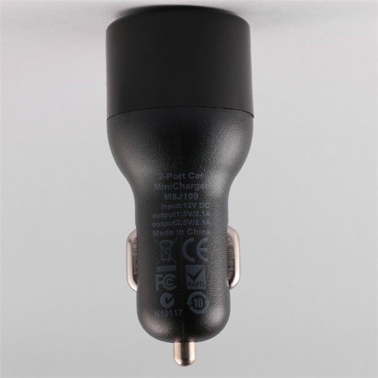 BUDI 2 USB Ports Car Charger 4.2A 20W (CE/FCC) for iPhone iPad Smartphone Tablet - Black-4