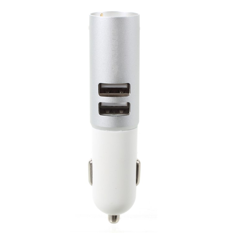 VORSON VCC-006 2-in-1 Portable Bluetooth 4.0 Earphone + Dual USB Car Charger - Silver-5
