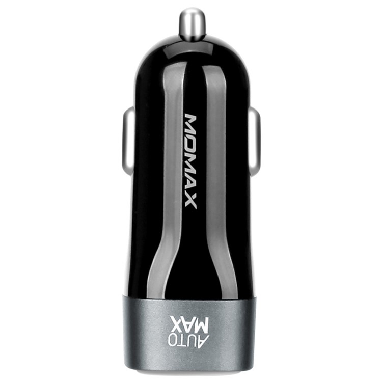 MOMAX 5.4A 3-Port USB Car Charger with Type-C & AutoMax (CE/FCC) - Black-5