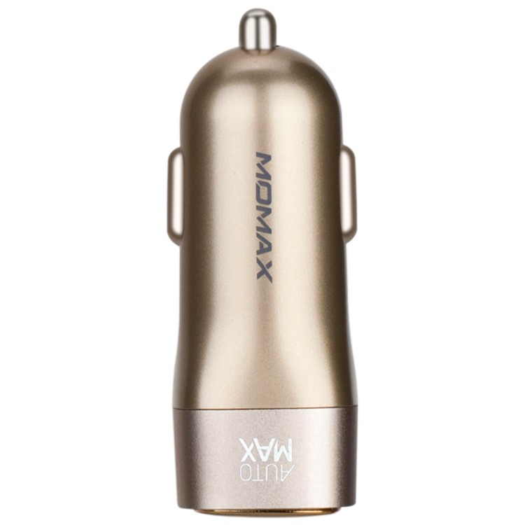 MOMAX 5.4A 3-Port-Multi-USB-Autoladegerät Mit Typ-c Automax (ce / Fcc) - Goldfarben-3