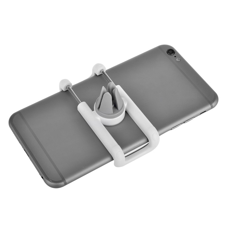 WF-770 Universal Car Air Vent Mount Phone Holder for iPhone 7, Huawei P10, Clamp Width: 5~11cm - White-6