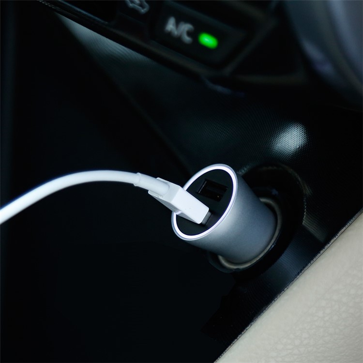 BASEUS Gold Coloren Kontakt Dual USB DC 5 V 2.4A Smart Auto Ladegerät - Schwarz-10