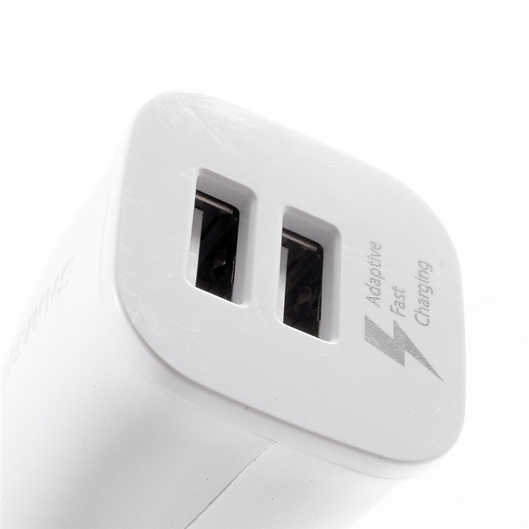 SAMSUNG OEM 2 USB Ports Adaptive Fast Charging Car Charger + Micro USB Cable - White-6