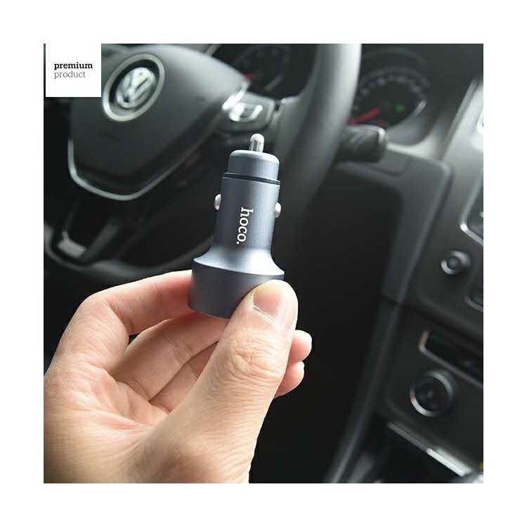 HOCO Z9 2 USB Ports Output Car Charger with Digital Display for Phones Tablets-7