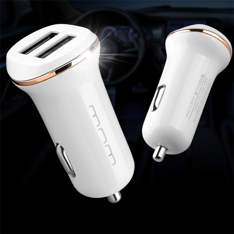 WUW Quick Charge 2.0 2.1A Dual USB Ports Car Charger Adapter-1