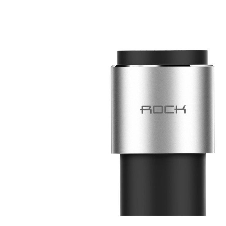 ROCK B200 Wireless Bluetooth Hands-free Music Player FM Transmitter Car Charger Car Kit for iPhone Samsung - Black-7