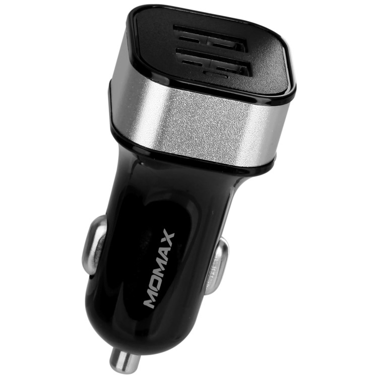 MOMAX Dual USB Car Charger (5V 2.4A) for iPhone Samsung HTC Etc. - Black-6