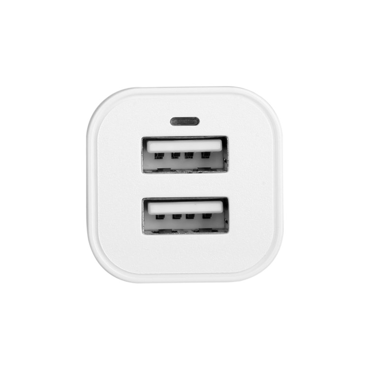 MOMAX 5V 2.4A Dual USB Smart Car Charger for iPhone Samsung HTC Etc. - White-6
