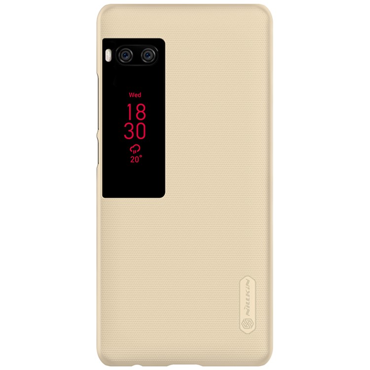 NILLKIN Super Frosted Shield PC Hard Mobile Casing for Meizu PRO 7 Plus - Gold-2