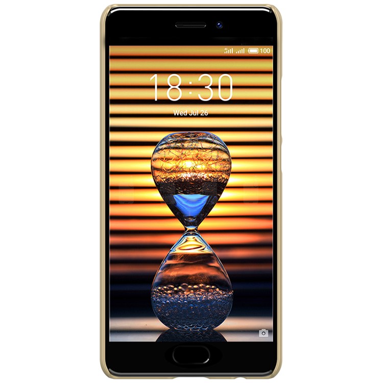 NILLKIN Super Frosted Shield PC Hard Mobile Casing for Meizu PRO 7 Plus - Gold-3