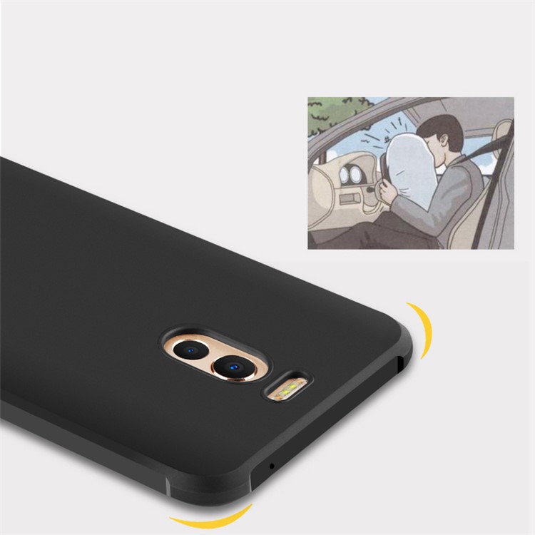 All-wrapped Drop-proof TPU Mobile Phone Case for Meizu M6 Note - Black-3