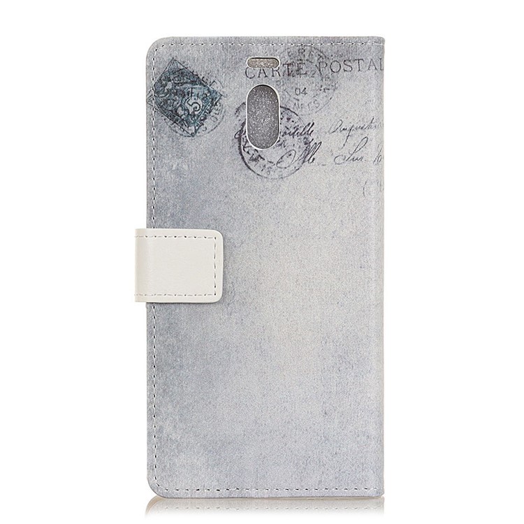 Pattern Printing Wallet Stand Leather Cover for Meizu M6 Note - American Flag and Cat Holding Heart-3