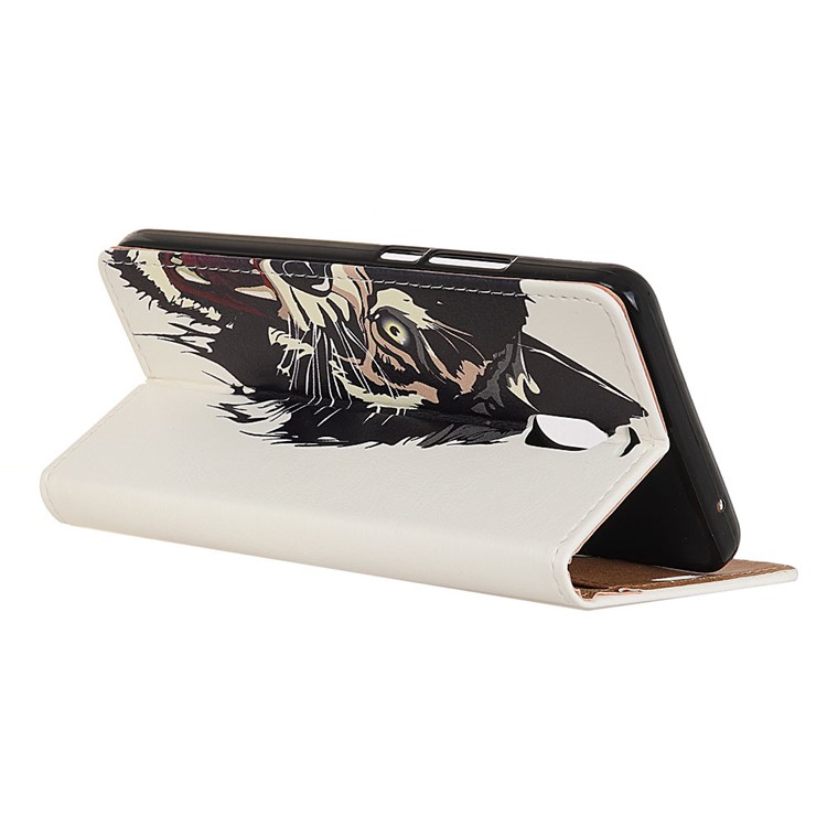 Pattern Printing Wallet Leather Phone Case with Stand for Meizu M6 Note - Fierce Tiger-4