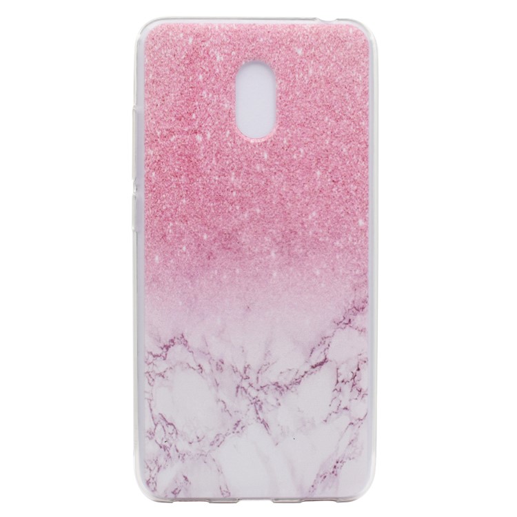 For Meizu M6 Soft TPU Ultra Patterned Ultra-thin Phone Case - Pink Marble-2