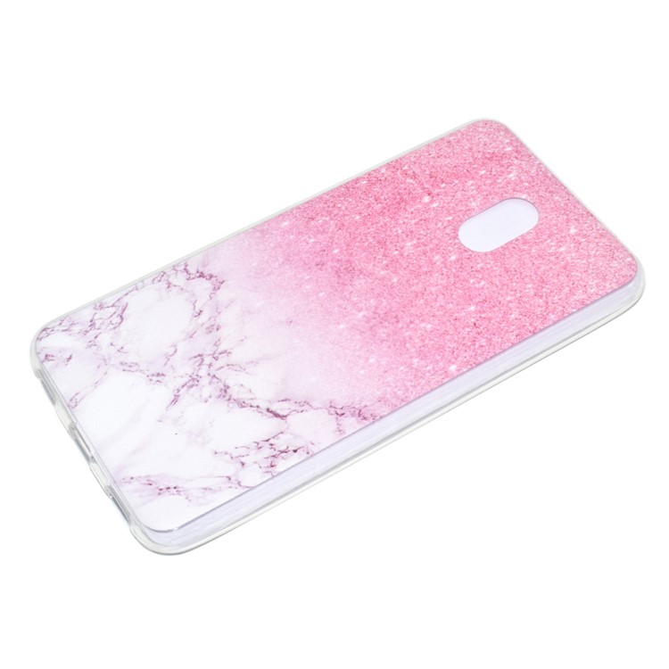 For Meizu M6 Soft TPU Ultra Patterned Ultra-thin Phone Case - Pink Marble-3
