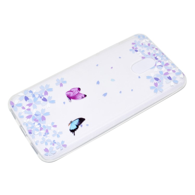 For Meizu M6 Soft TPU Ultra Patterned Ultra-thin Phone Cover - Two Butterflies-3