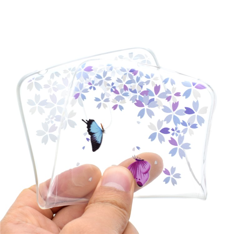 For Meizu M6 Soft TPU Ultra Patterned Ultra-thin Phone Cover - Two Butterflies-5